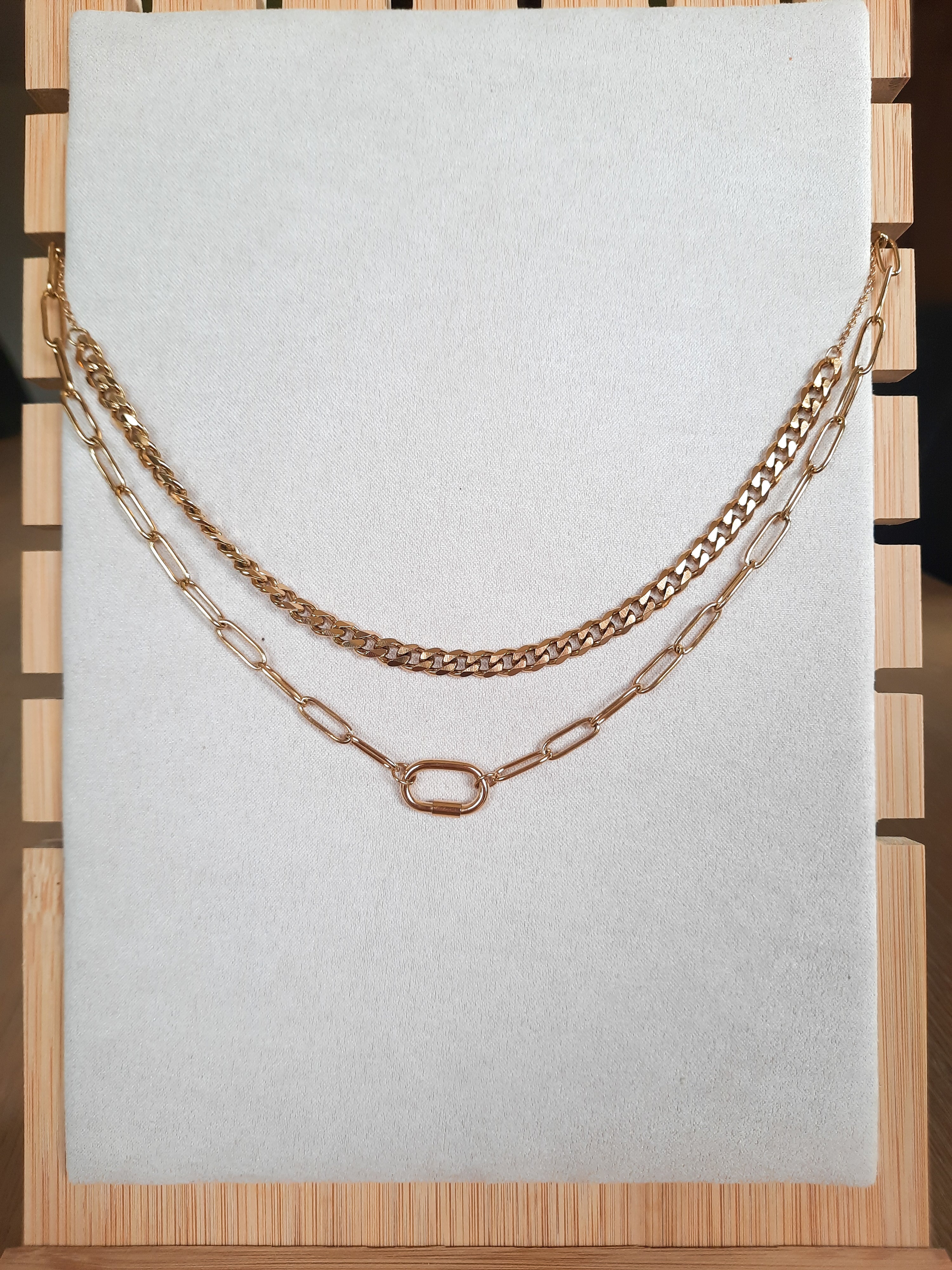 Ketting Chains Two In One - Goud