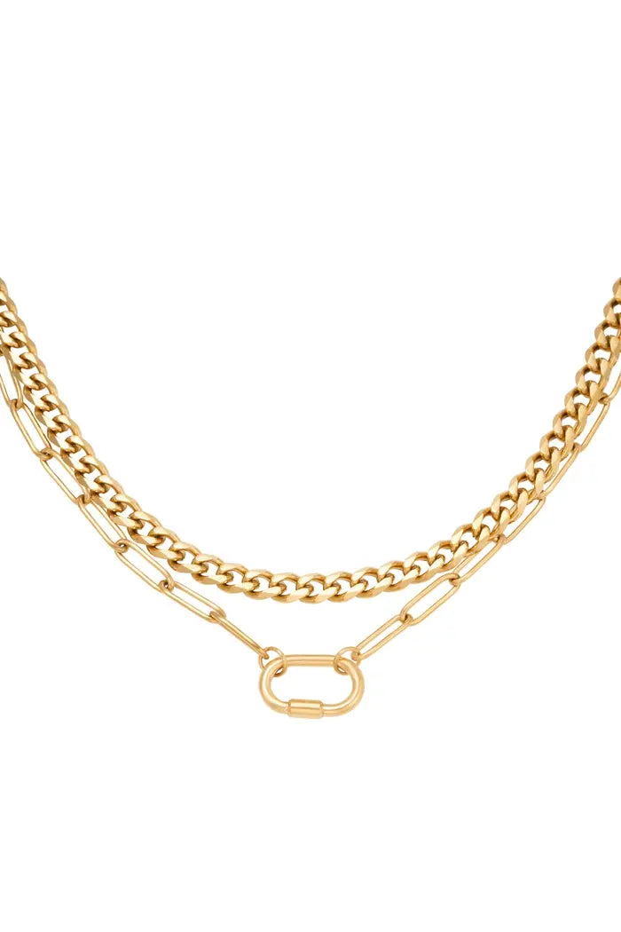 Ketting Chains Two In One - Goud